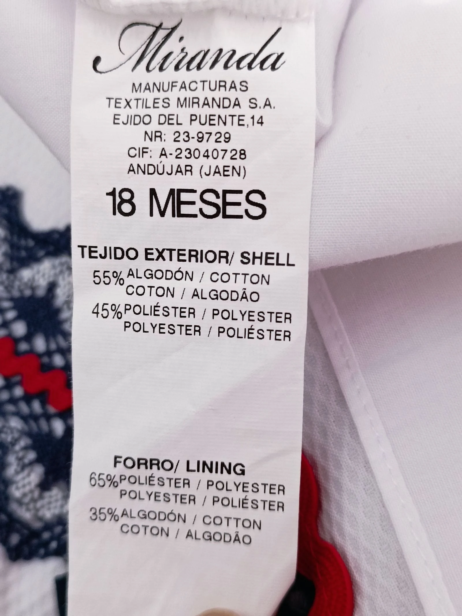 Vestido | Robe Miranda 18 meses - Blanco, Azul & Rojo Náutico – photo 6